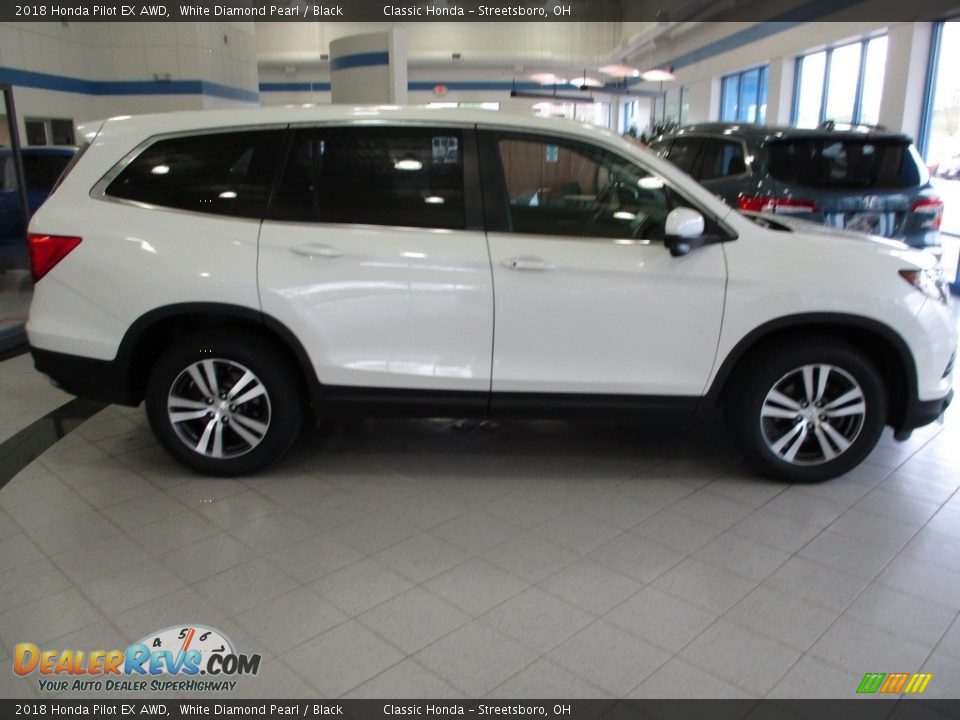 2018 Honda Pilot EX AWD White Diamond Pearl / Black Photo #4