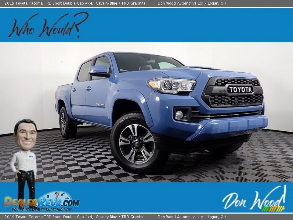 2019 Toyota Tacoma TRD Sport Double Cab 4x4 Cavalry Blue / TRD Graphite Photo #1