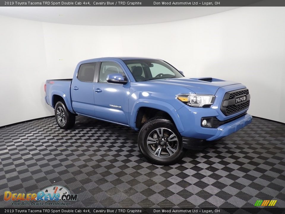 2019 Toyota Tacoma TRD Sport Double Cab 4x4 Cavalry Blue / TRD Graphite Photo #3