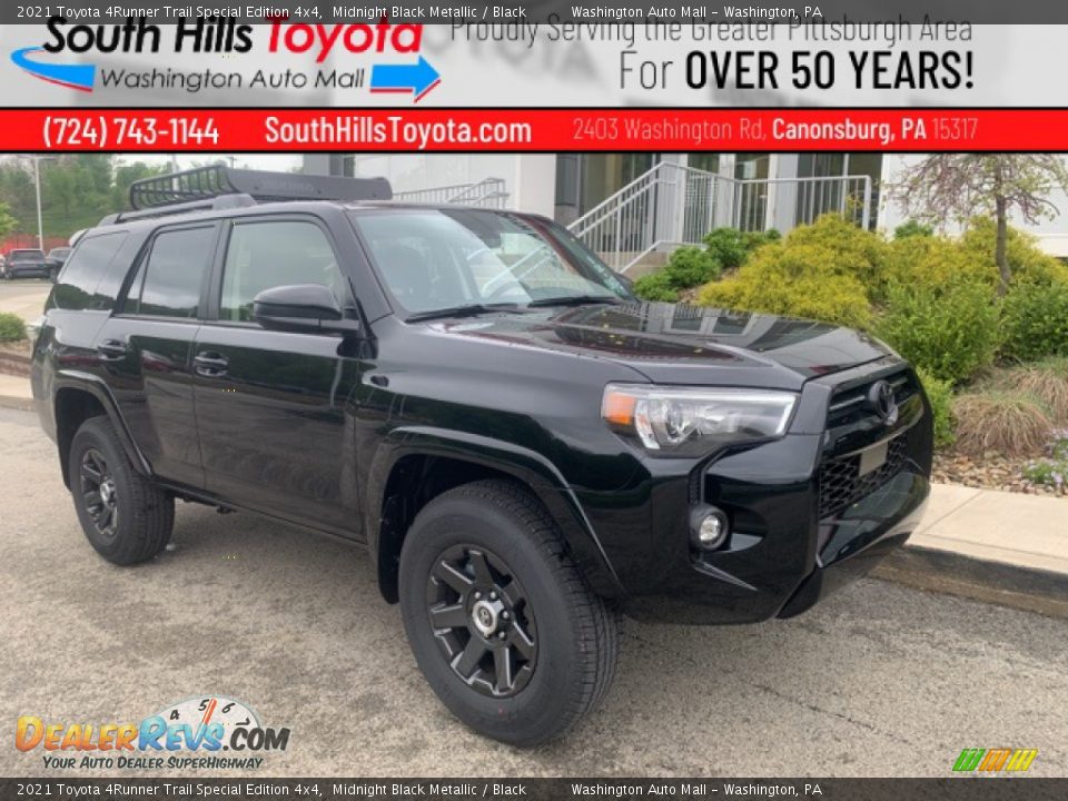 2021 Toyota 4Runner Trail Special Edition 4x4 Midnight Black Metallic / Black Photo #1