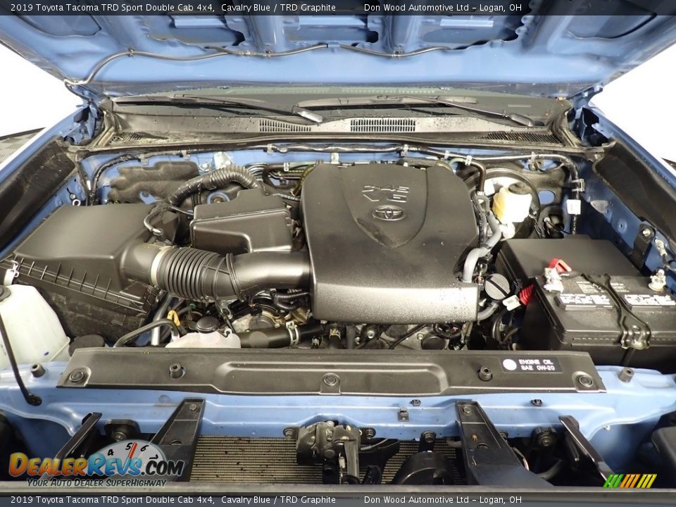 2019 Toyota Tacoma TRD Sport Double Cab 4x4 Cavalry Blue / TRD Graphite Photo #7