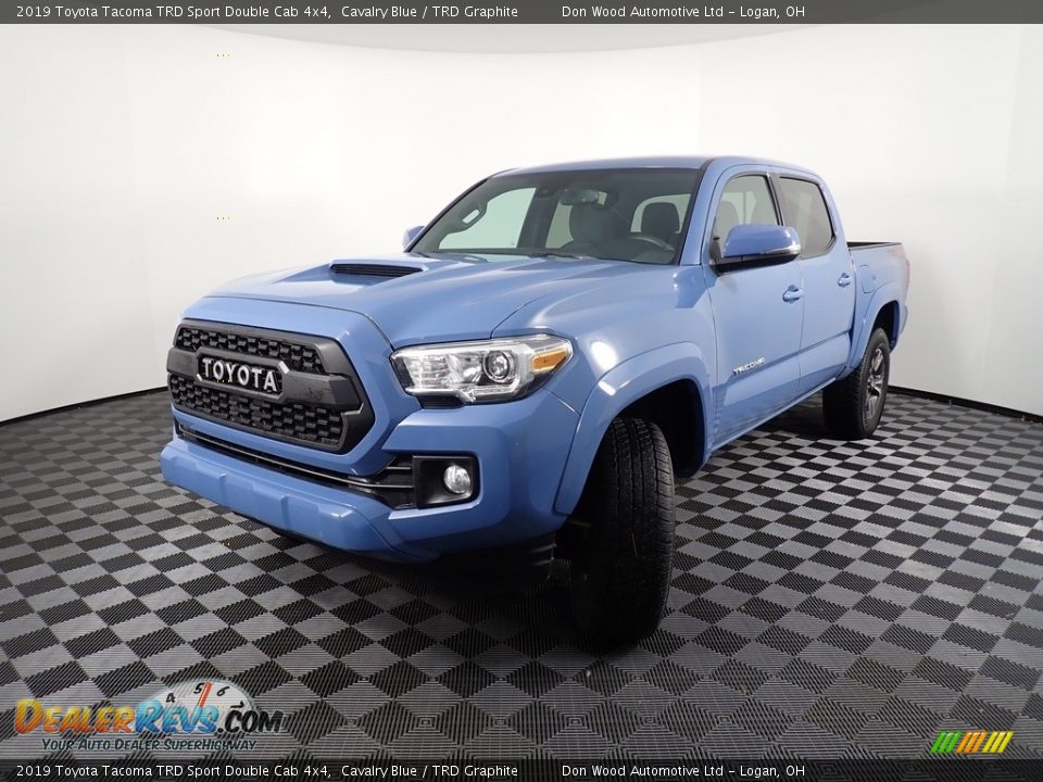 2019 Toyota Tacoma TRD Sport Double Cab 4x4 Cavalry Blue / TRD Graphite Photo #8