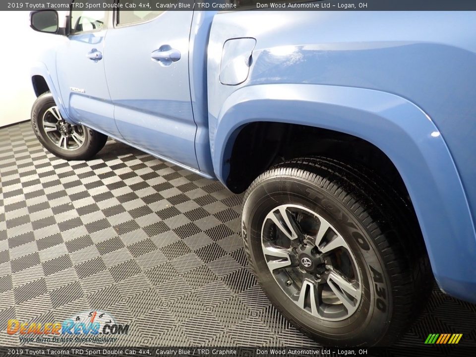 2019 Toyota Tacoma TRD Sport Double Cab 4x4 Cavalry Blue / TRD Graphite Photo #10