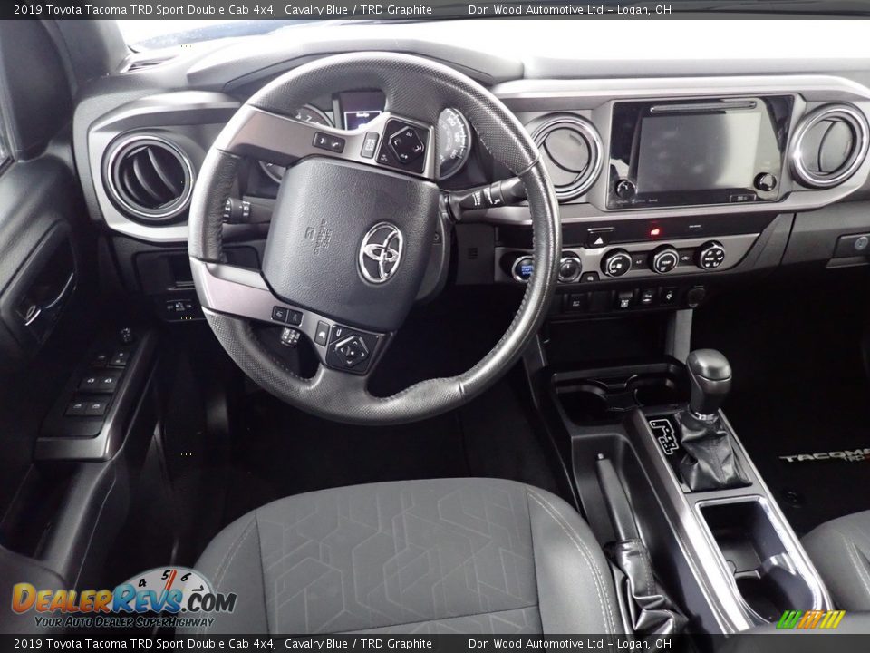 2019 Toyota Tacoma TRD Sport Double Cab 4x4 Cavalry Blue / TRD Graphite Photo #26