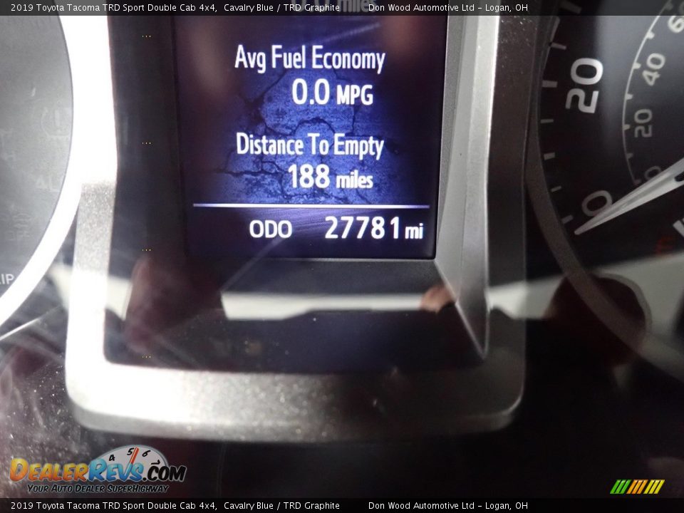 2019 Toyota Tacoma TRD Sport Double Cab 4x4 Cavalry Blue / TRD Graphite Photo #36