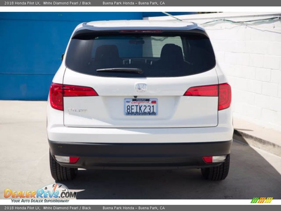 2018 Honda Pilot LX White Diamond Pearl / Black Photo #9