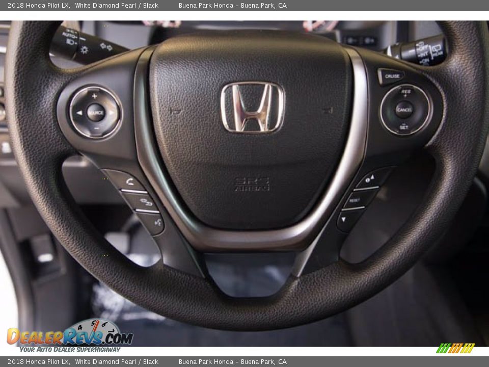 2018 Honda Pilot LX White Diamond Pearl / Black Photo #13