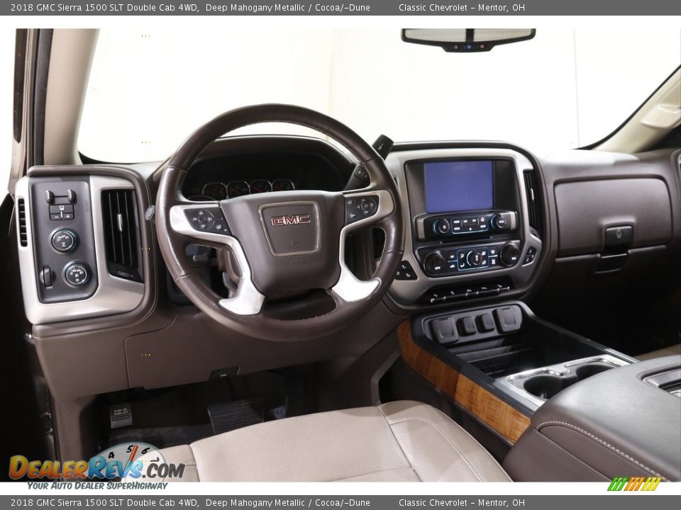 2018 GMC Sierra 1500 SLT Double Cab 4WD Deep Mahogany Metallic / Cocoa/­Dune Photo #7