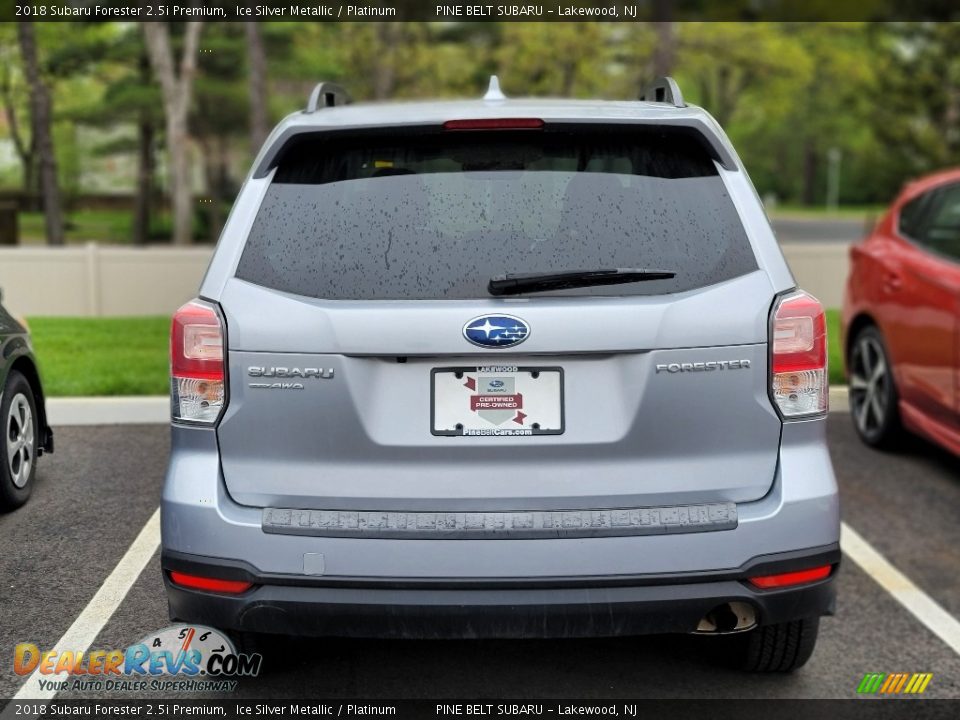 2018 Subaru Forester 2.5i Premium Ice Silver Metallic / Platinum Photo #4