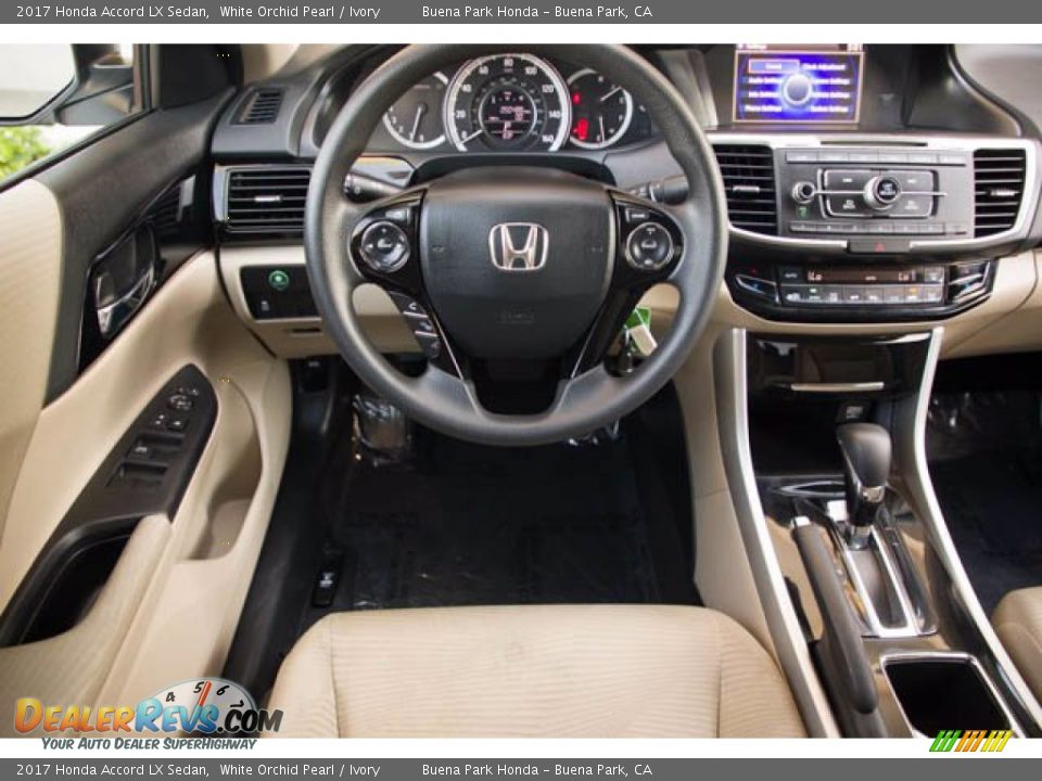 2017 Honda Accord LX Sedan White Orchid Pearl / Ivory Photo #5