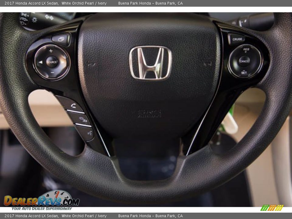 2017 Honda Accord LX Sedan White Orchid Pearl / Ivory Photo #15