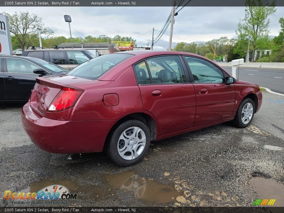 2005 Saturn ION 2 Sedan Berry Red / Tan Photo #4