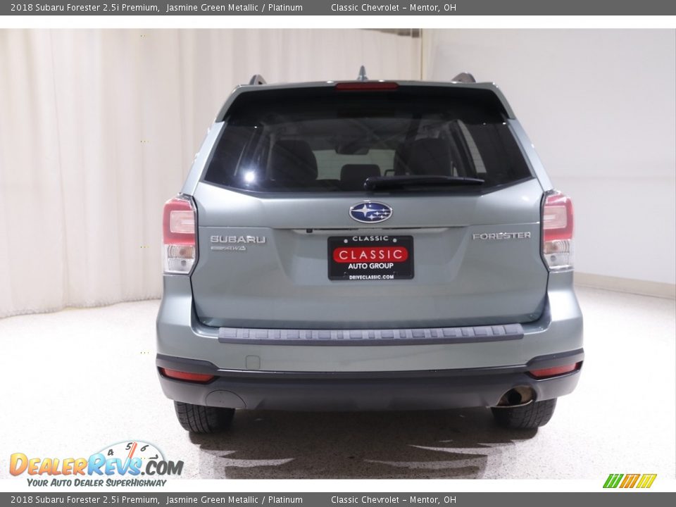 2018 Subaru Forester 2.5i Premium Jasmine Green Metallic / Platinum Photo #18