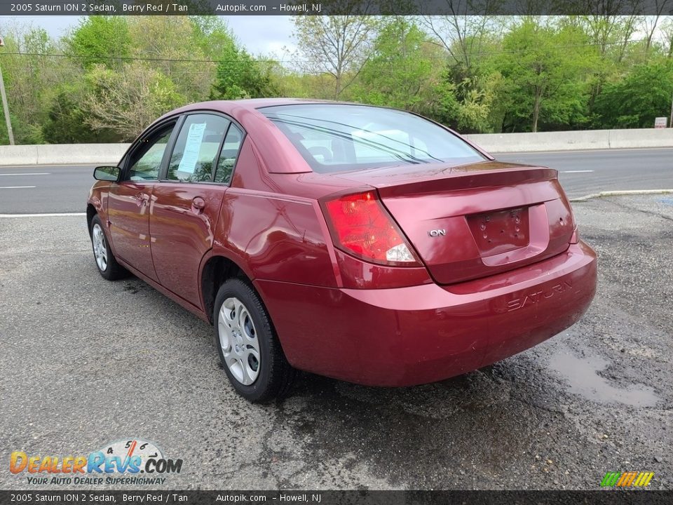 2005 Saturn ION 2 Sedan Berry Red / Tan Photo #7