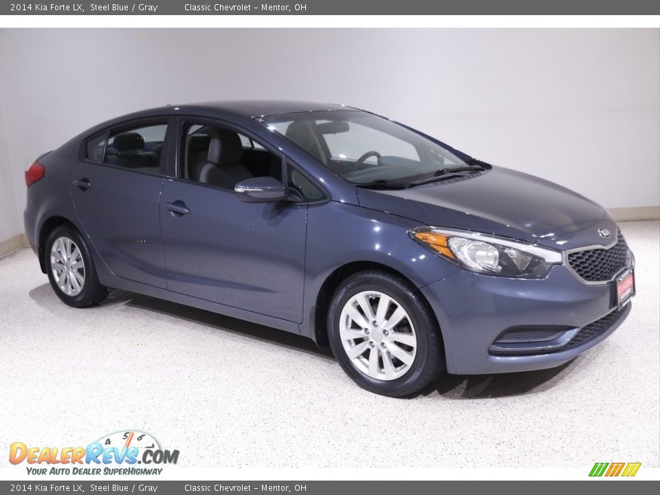 2014 Kia Forte LX Steel Blue / Gray Photo #1