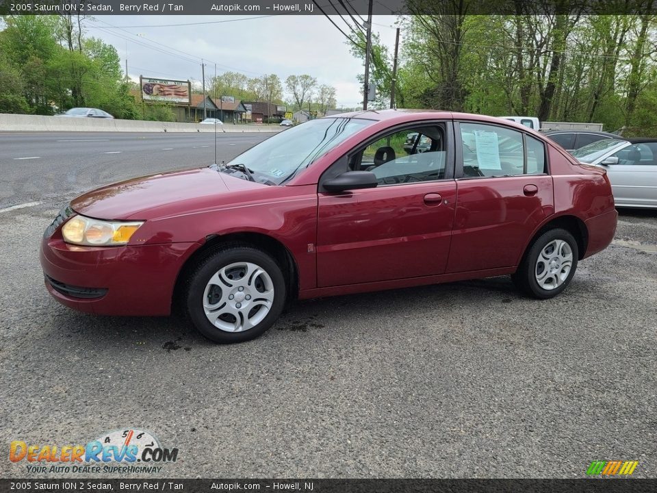 2005 Saturn ION 2 Sedan Berry Red / Tan Photo #8