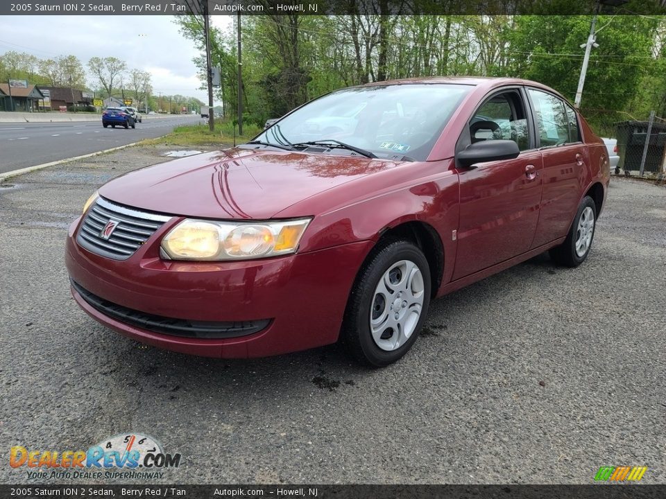 2005 Saturn ION 2 Sedan Berry Red / Tan Photo #9