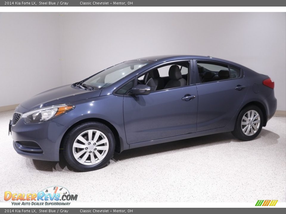 2014 Kia Forte LX Steel Blue / Gray Photo #3