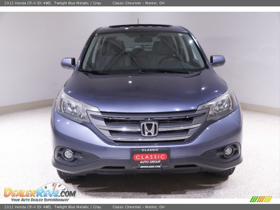 2012 Honda CR-V EX 4WD Twilight Blue Metallic / Gray Photo #2