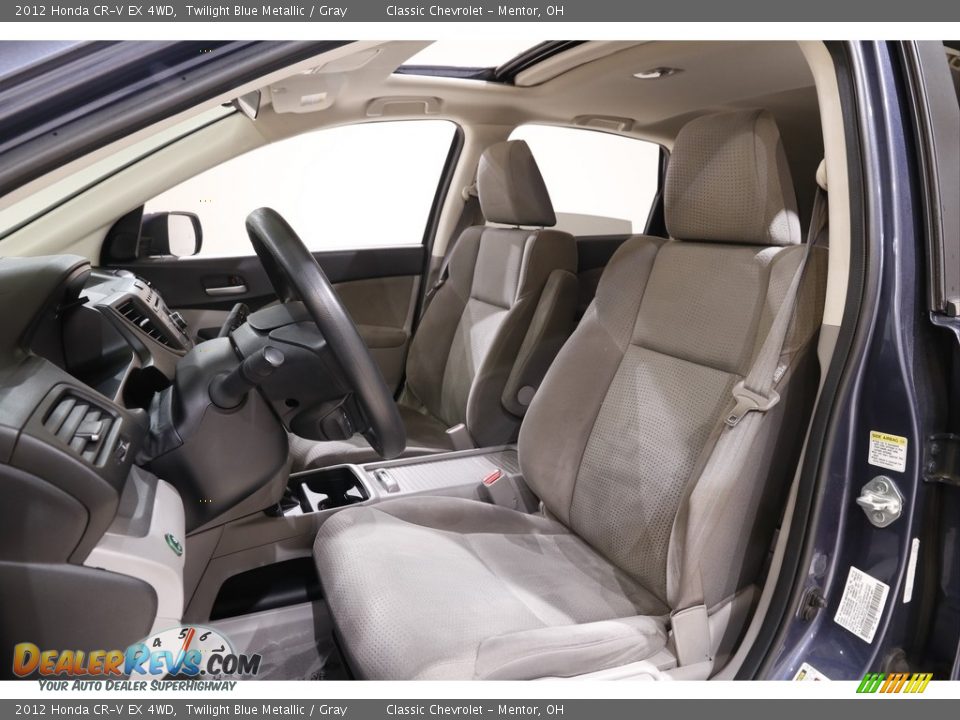 2012 Honda CR-V EX 4WD Twilight Blue Metallic / Gray Photo #5