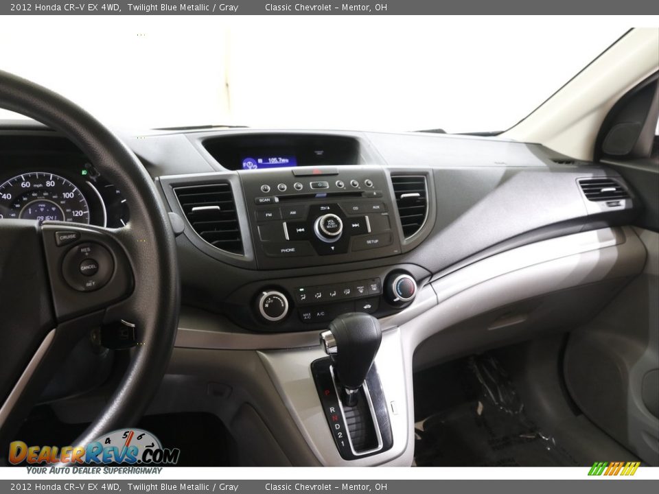 2012 Honda CR-V EX 4WD Twilight Blue Metallic / Gray Photo #10