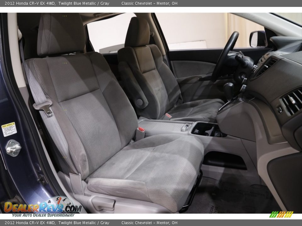 2012 Honda CR-V EX 4WD Twilight Blue Metallic / Gray Photo #16