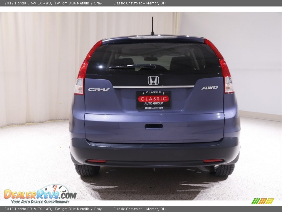 2012 Honda CR-V EX 4WD Twilight Blue Metallic / Gray Photo #19