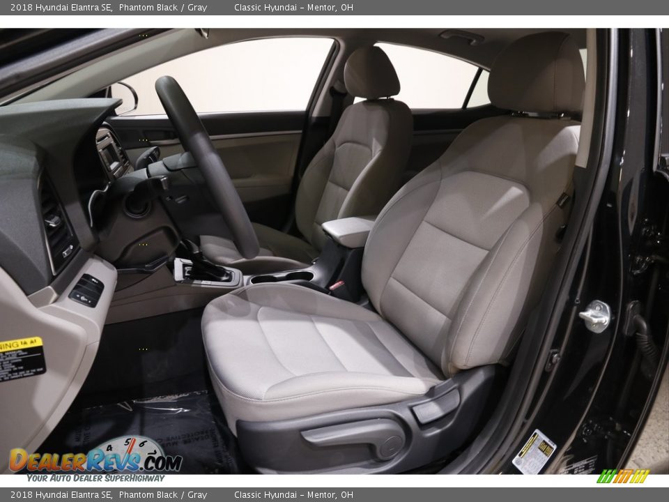 2018 Hyundai Elantra SE Phantom Black / Gray Photo #5