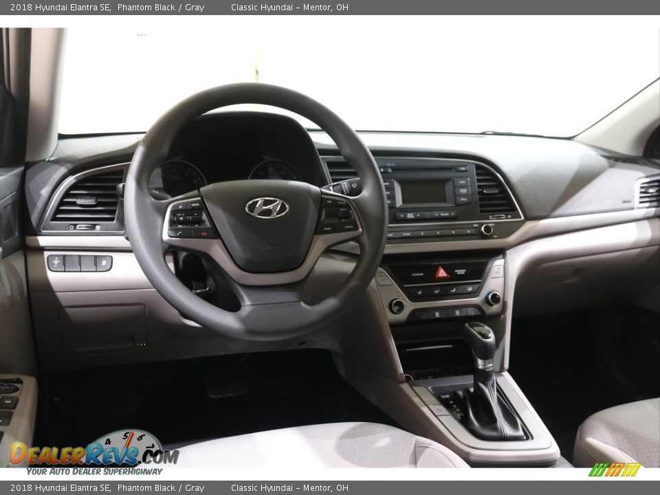 2018 Hyundai Elantra SE Phantom Black / Gray Photo #6