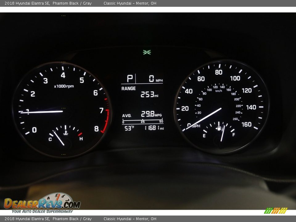 2018 Hyundai Elantra SE Phantom Black / Gray Photo #8