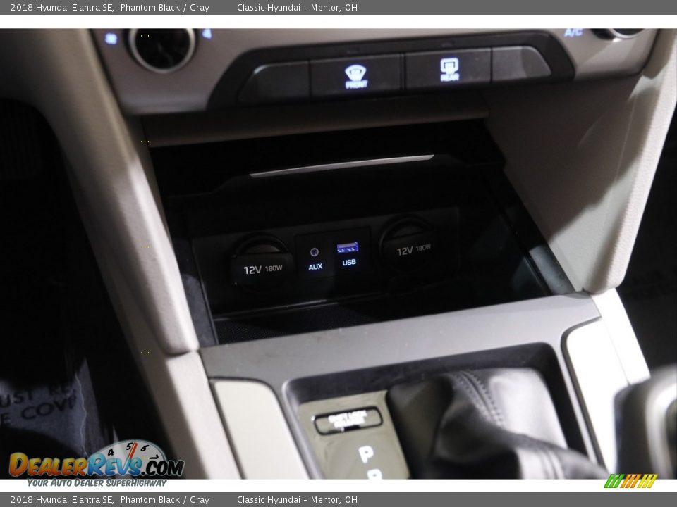 2018 Hyundai Elantra SE Phantom Black / Gray Photo #11