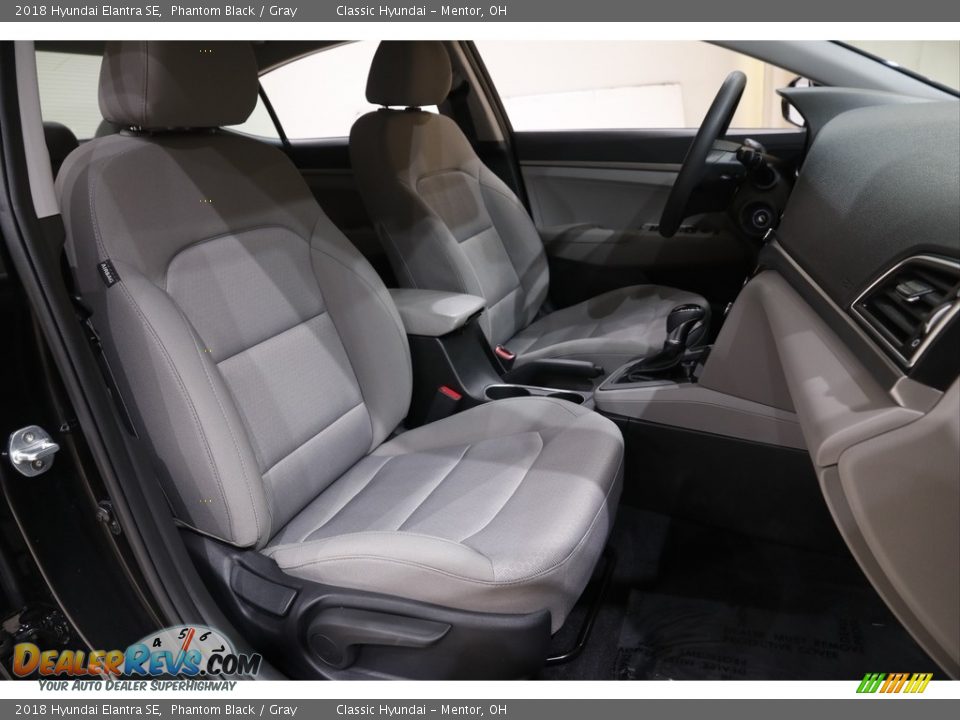 2018 Hyundai Elantra SE Phantom Black / Gray Photo #12