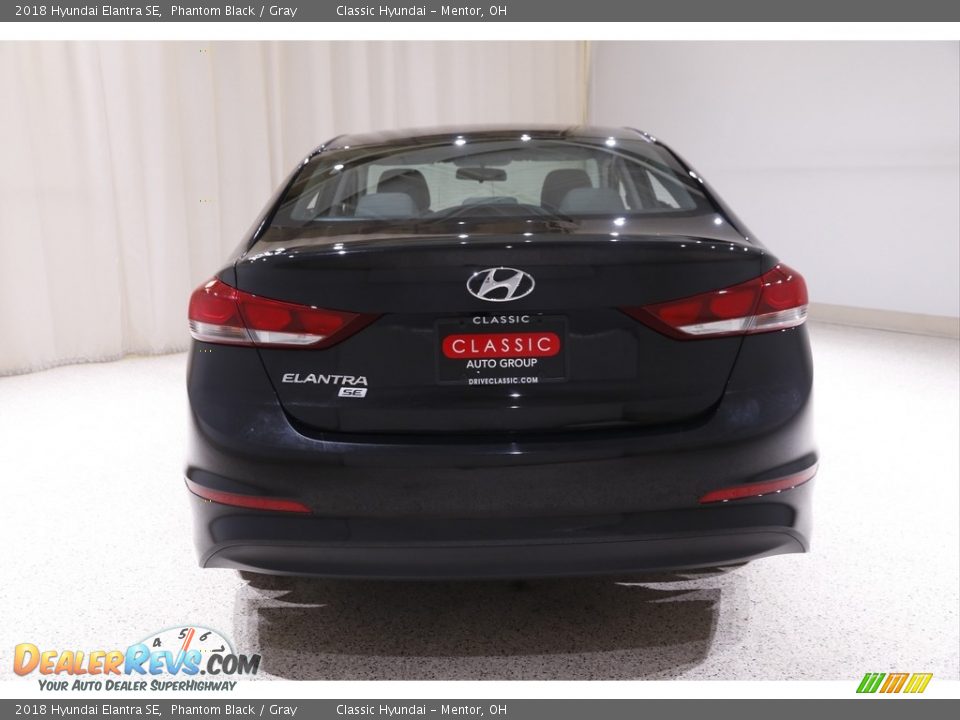 2018 Hyundai Elantra SE Phantom Black / Gray Photo #15