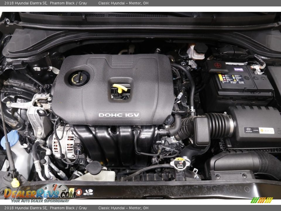 2018 Hyundai Elantra SE Phantom Black / Gray Photo #16