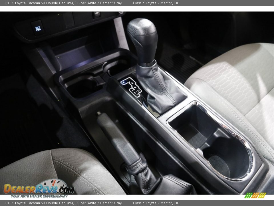 2017 Toyota Tacoma SR Double Cab 4x4 Super White / Cement Gray Photo #11