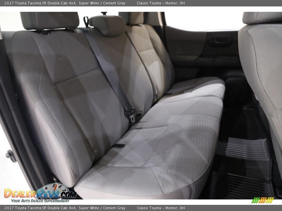 2017 Toyota Tacoma SR Double Cab 4x4 Super White / Cement Gray Photo #13