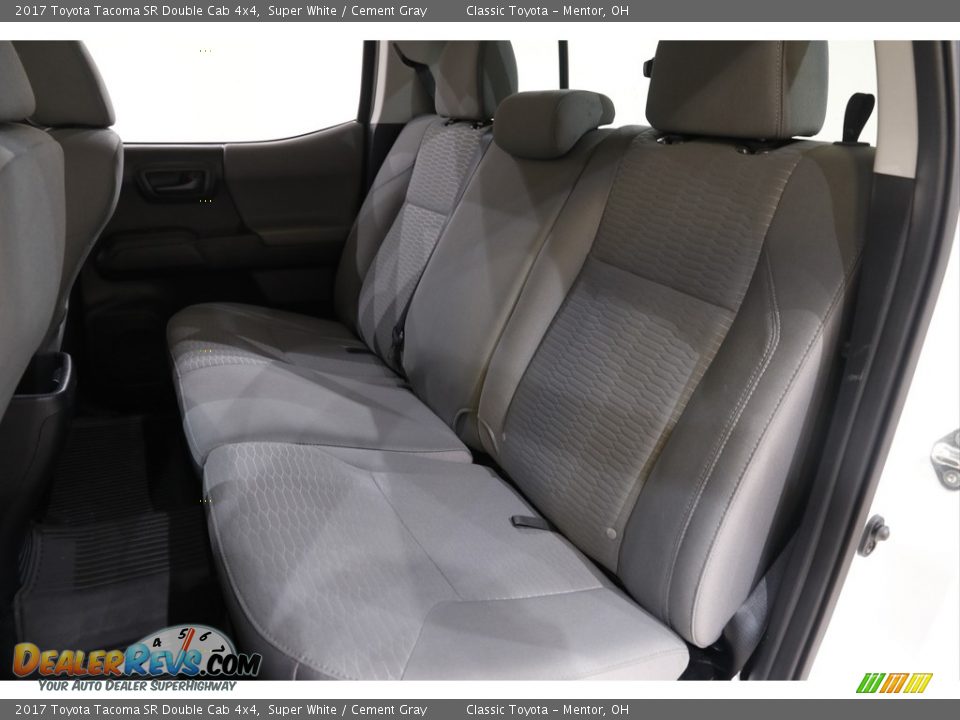 2017 Toyota Tacoma SR Double Cab 4x4 Super White / Cement Gray Photo #14