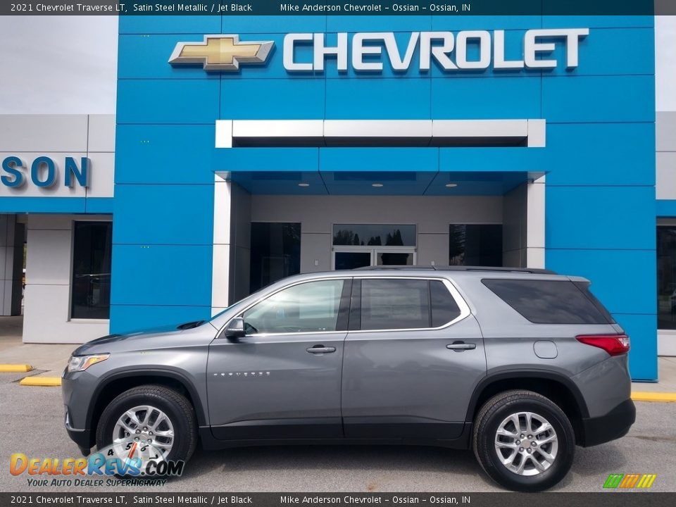 2021 Chevrolet Traverse LT Satin Steel Metallic / Jet Black Photo #1