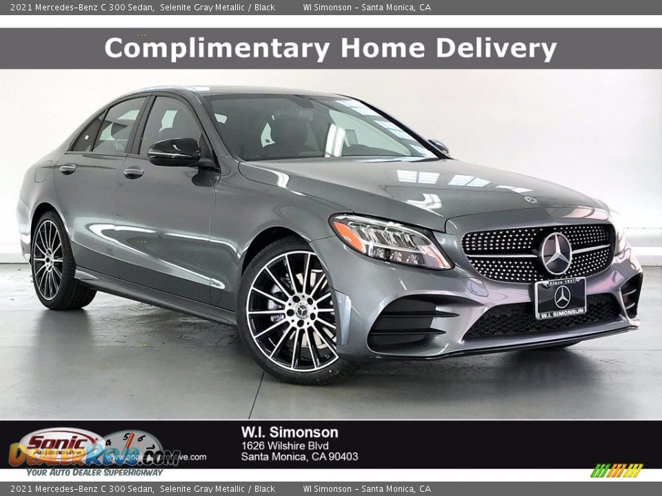2021 Mercedes-Benz C 300 Sedan Selenite Gray Metallic / Black Photo #1