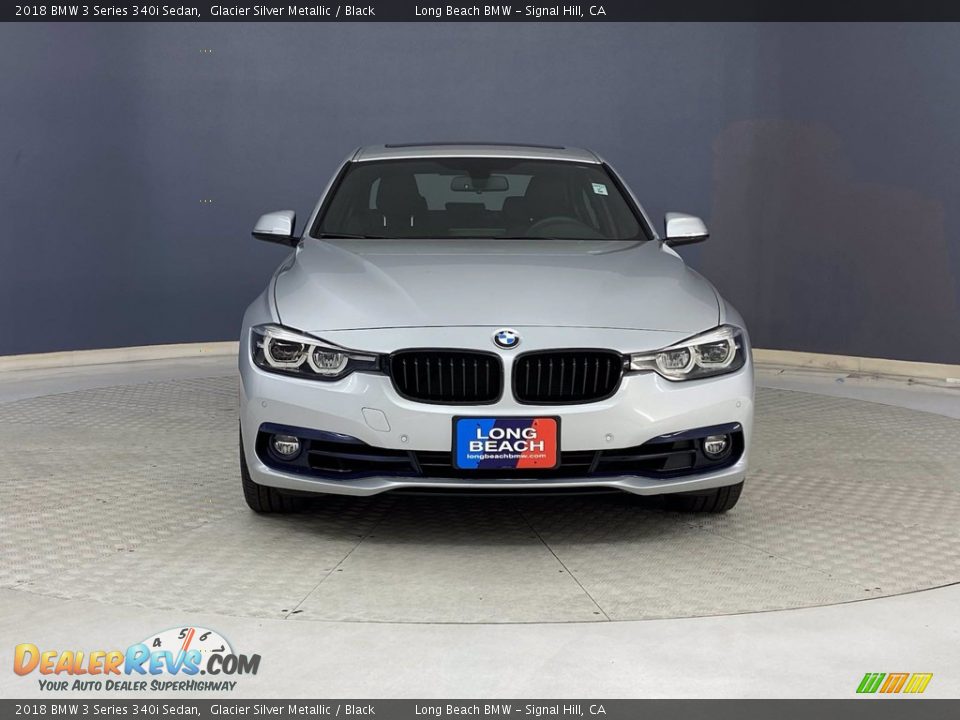 2018 BMW 3 Series 340i Sedan Glacier Silver Metallic / Black Photo #2