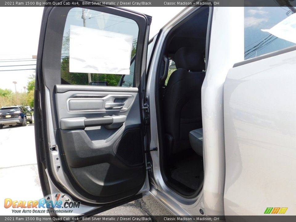 2021 Ram 1500 Big Horn Quad Cab 4x4 Billet Silver Metallic / Diesel Gray/Black Photo #6