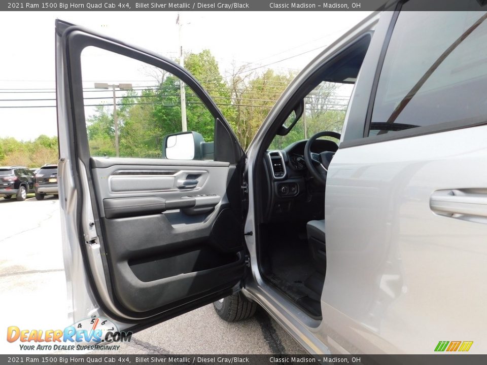 2021 Ram 1500 Big Horn Quad Cab 4x4 Billet Silver Metallic / Diesel Gray/Black Photo #9