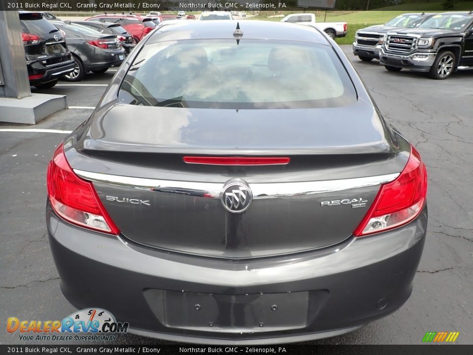 2011 Buick Regal CXL Granite Gray Metallic / Ebony Photo #10