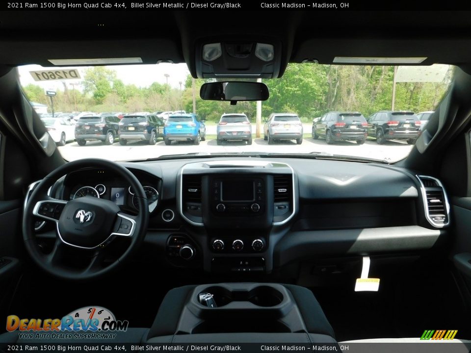 2021 Ram 1500 Big Horn Quad Cab 4x4 Billet Silver Metallic / Diesel Gray/Black Photo #11