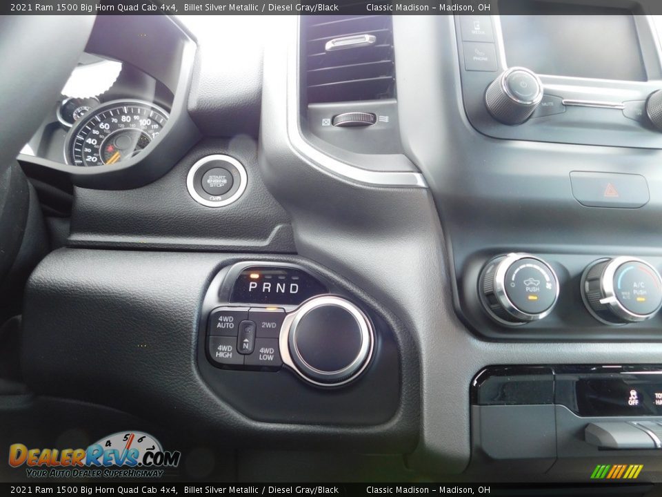 2021 Ram 1500 Big Horn Quad Cab 4x4 Billet Silver Metallic / Diesel Gray/Black Photo #13