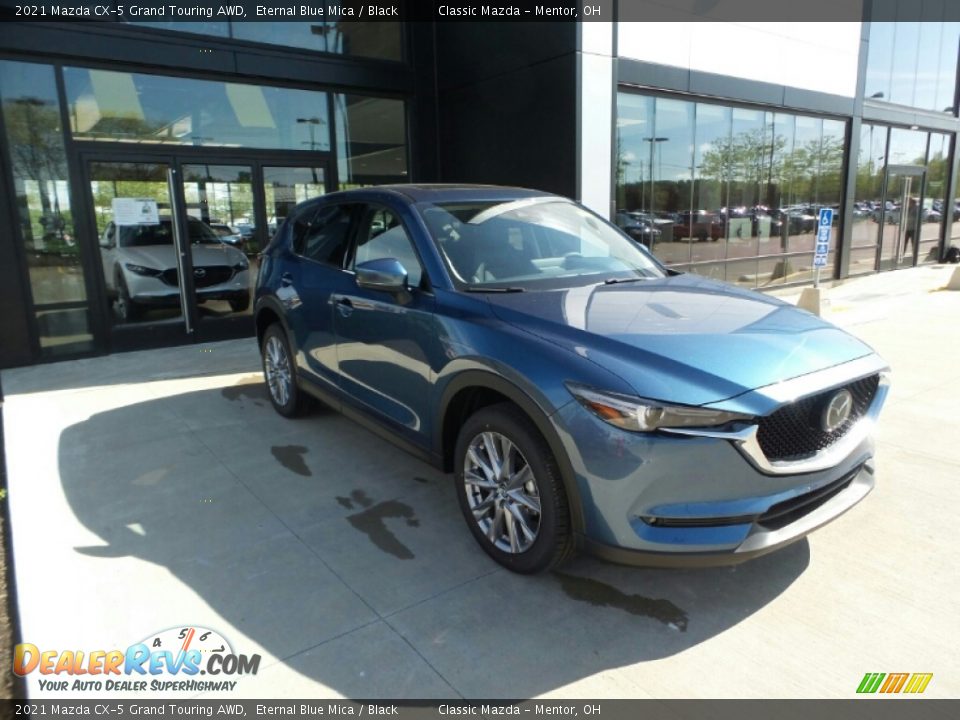 2021 Mazda CX-5 Grand Touring AWD Eternal Blue Mica / Black Photo #1