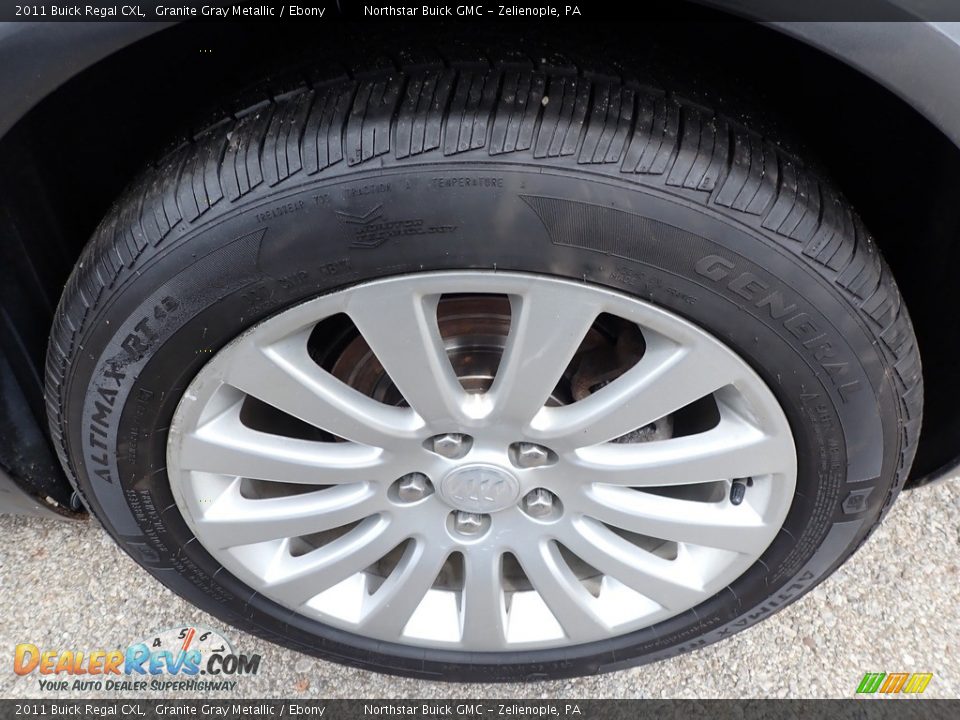 2011 Buick Regal CXL Granite Gray Metallic / Ebony Photo #14