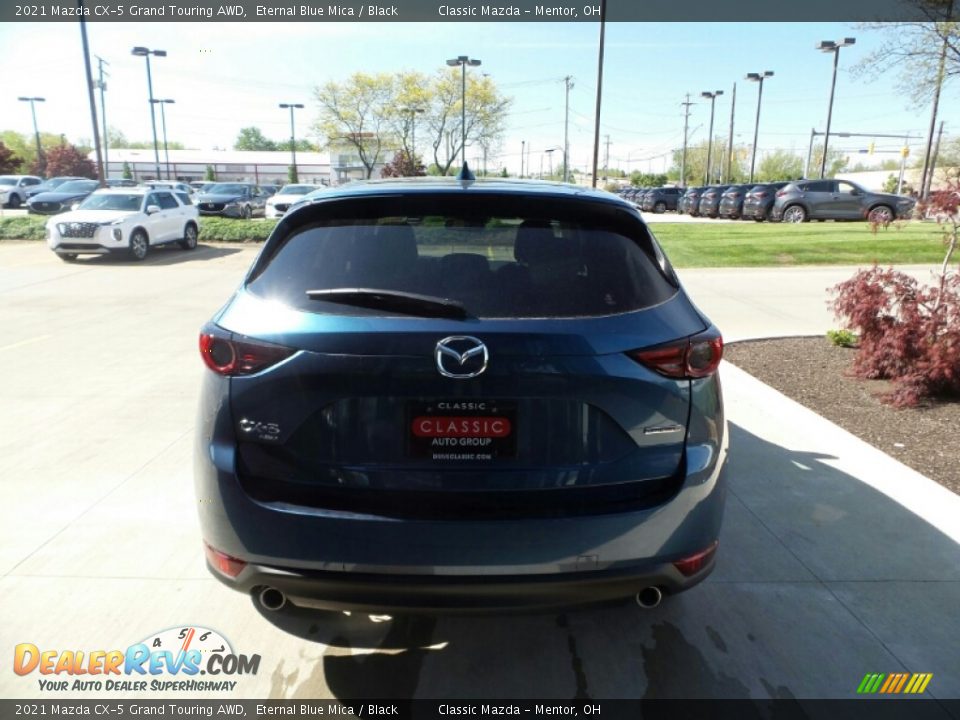 2021 Mazda CX-5 Grand Touring AWD Eternal Blue Mica / Black Photo #5