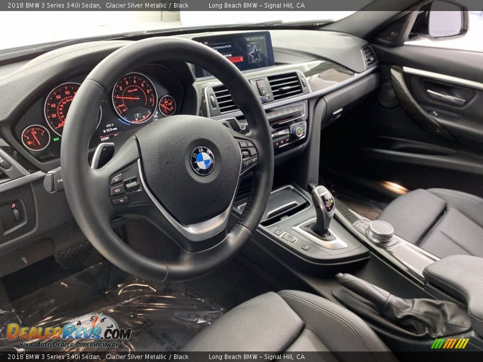 2018 BMW 3 Series 340i Sedan Glacier Silver Metallic / Black Photo #16