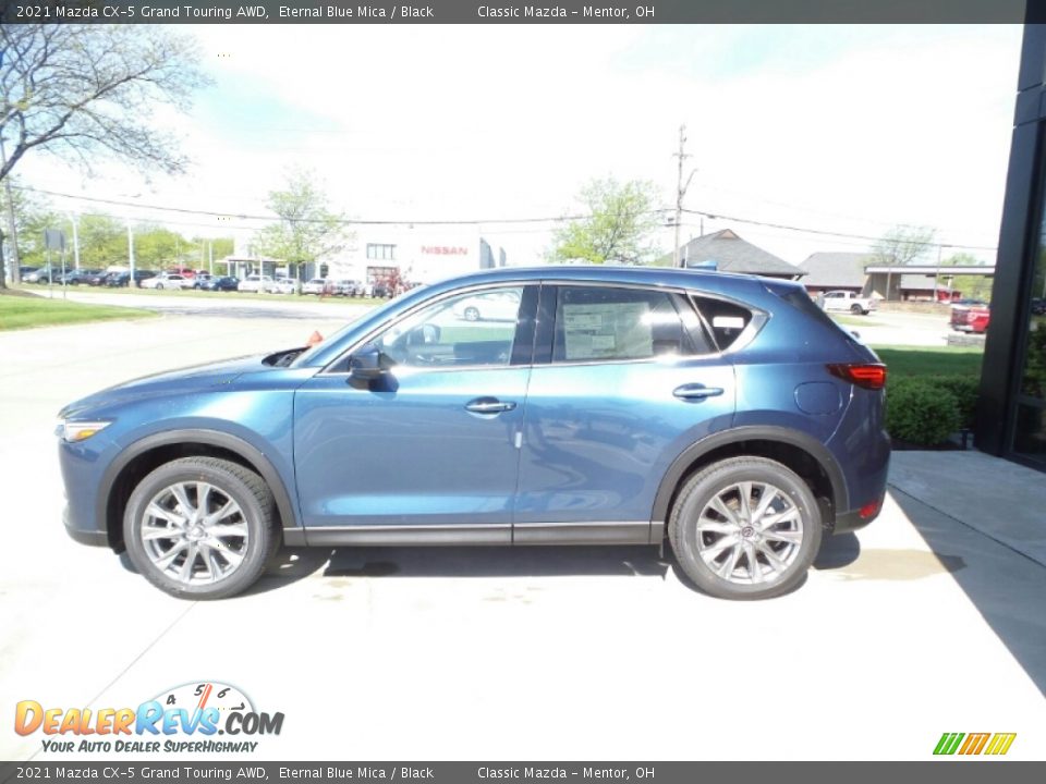 2021 Mazda CX-5 Grand Touring AWD Eternal Blue Mica / Black Photo #6